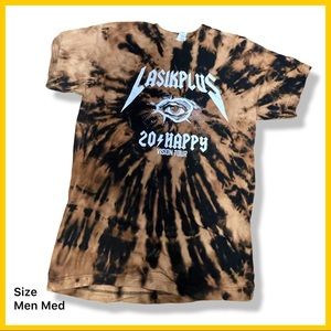 Custom Bleach Dye Tour Med T Shirt